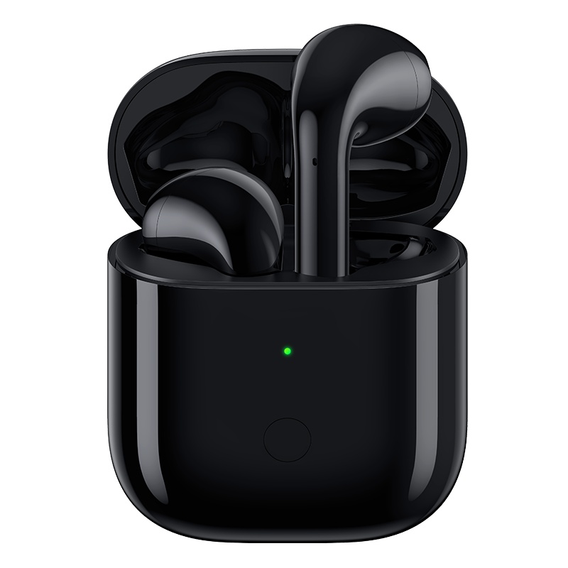 realme 真我 Buds Air 幻耳 黑色 超低时延 无线充电 开盖闪连 无线耳机蓝牙耳机 苹果安卓适用
