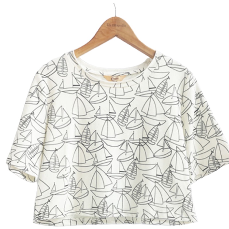 【福利款】拉夏贝尔白色时尚百搭T恤