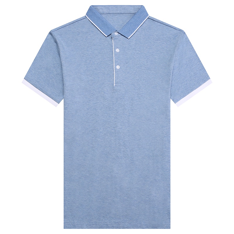 卡帝乐鳄鱼短袖T恤男翻领中年宽松纯色棉体恤Polo衫BAB9052