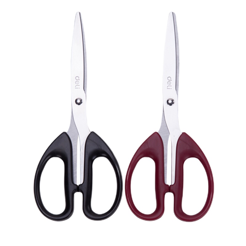 得力 195mm办公剪刀 大号 颜色随机 6011