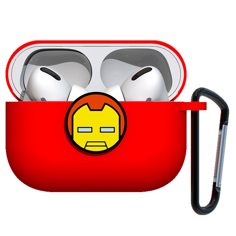 ESCASE airpods pro保护套 苹果3代无线蓝牙耳机壳 硅胶个性潮牌收纳盒男女款 卡通动漫可爱漫威正版钢铁侠