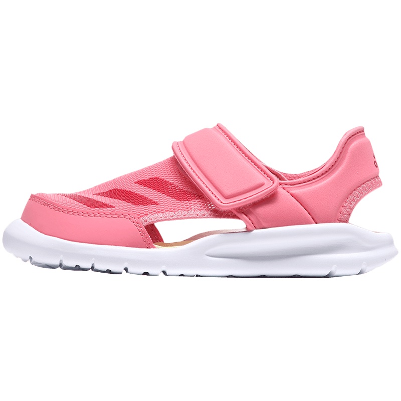 adidas阿迪达斯小童凉鞋休闲运动鞋 AC8297 AC8297牛奶粉+鲜红