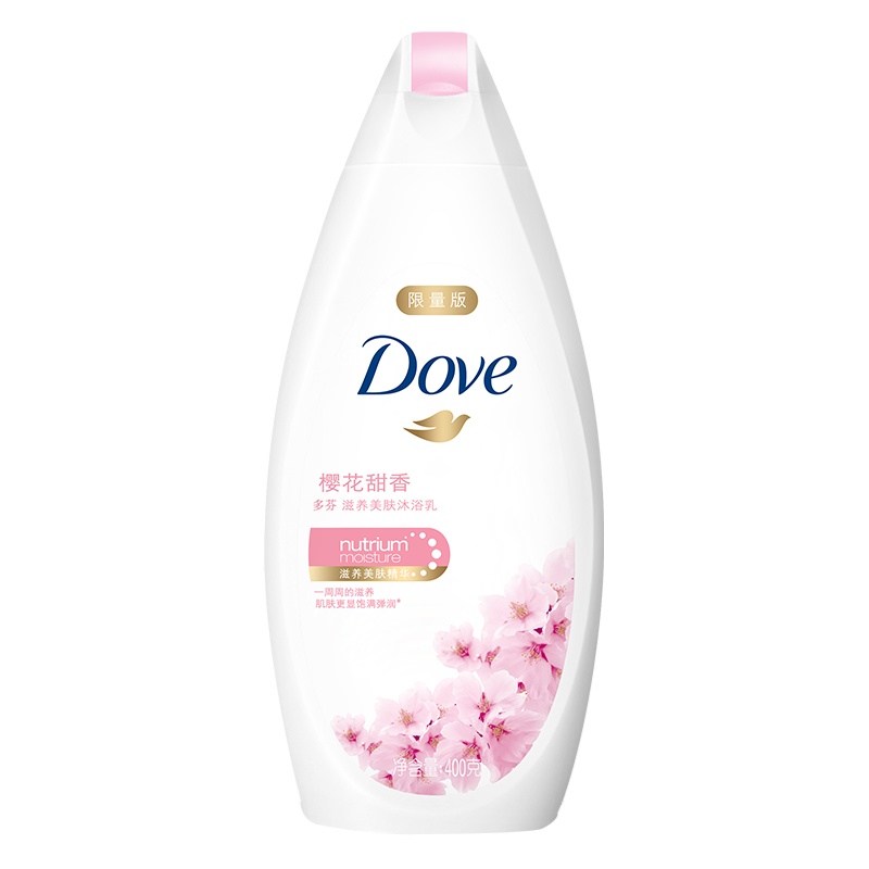 多芬(Dove)沐浴露 樱花甜香 滋养美肤沐浴乳400g[联合利华]