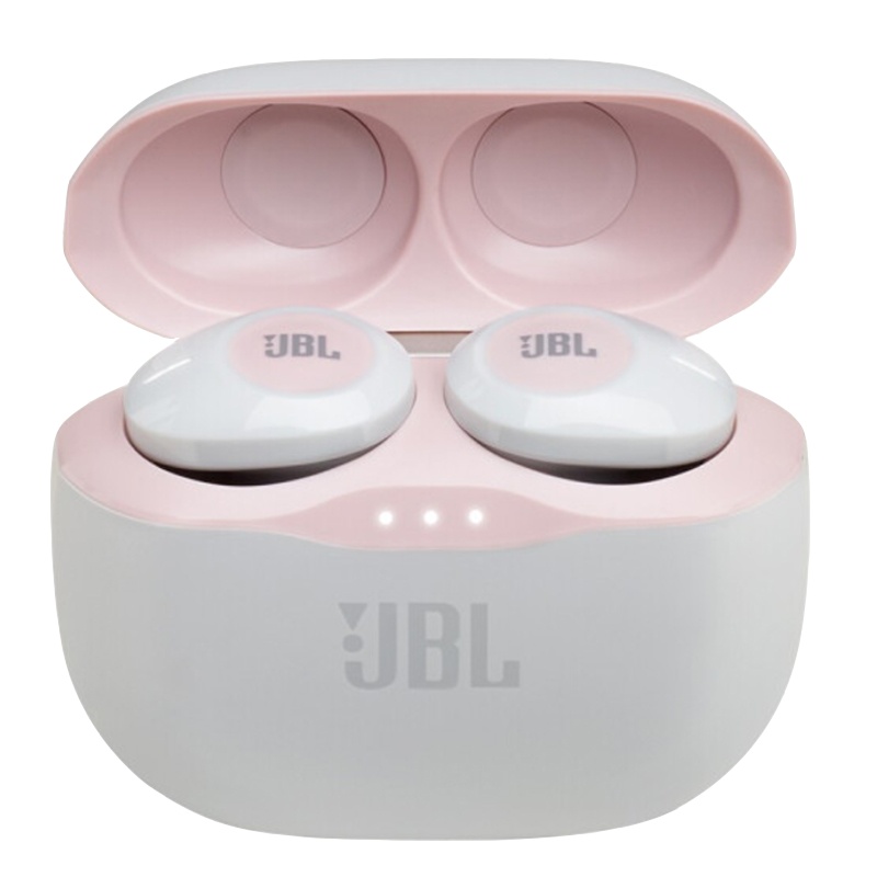 JBL T120TWS蓝牙耳机入耳式跑步运动吃鸡无线双耳通用型音乐耳塞 粉色