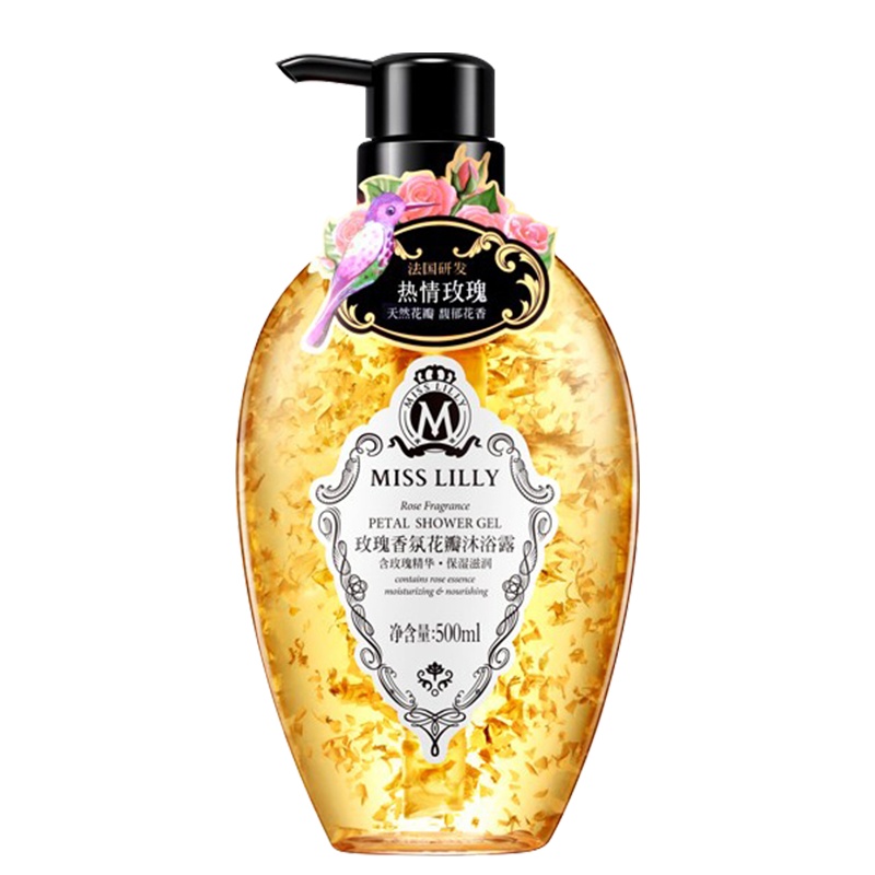 蜜斯莉玫瑰香氛花瓣沐浴露500ml