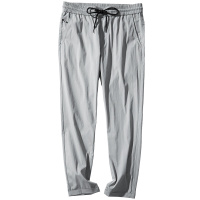 千纸鹤男士青年休闲直筒运动九分裤2019年春季速干弹力9分裤90116