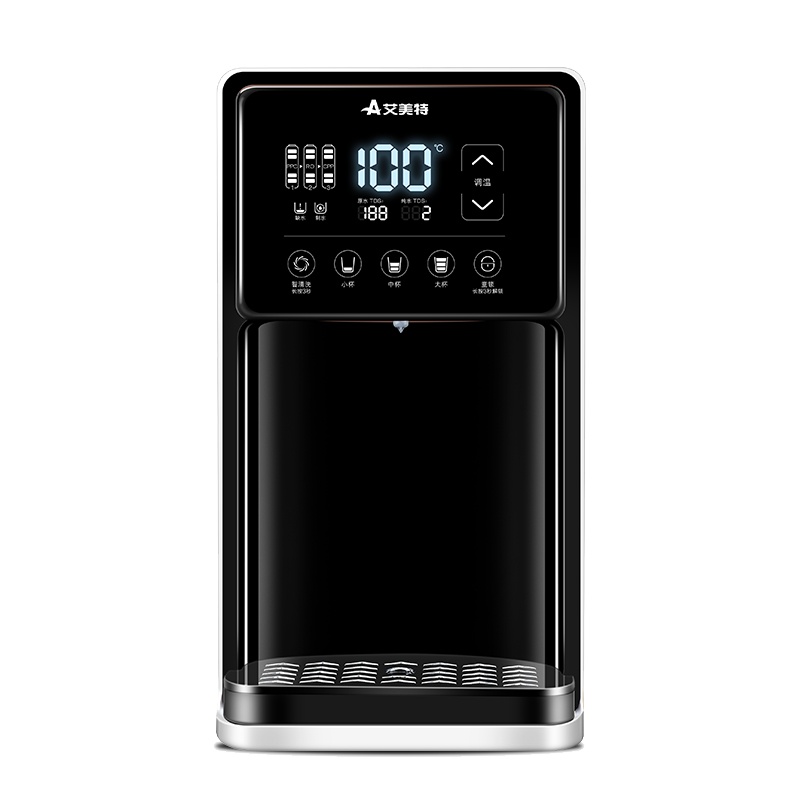 艾美特家用RO反渗透过滤净水器即热式台式净饮机免安装可移动饮水机饮水吧电热水壶智能速热开水机迷你台式纯水机YRF281