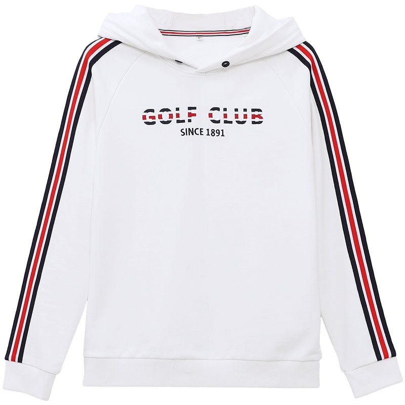 高尔夫男装长袖带帽卫衣男2019秋季新款韩版潮流连帽套头上衣