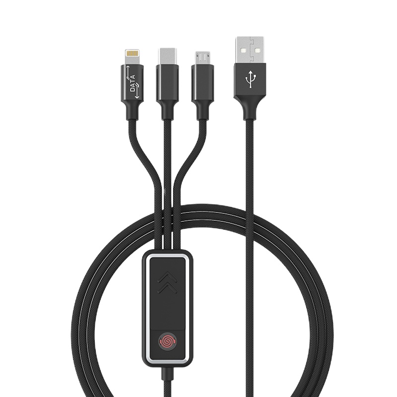 乐默点烟器一拖三数据线 LCB-139 感应开关小巧轻便yzh