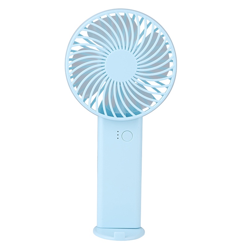 晶华 [单电池]办公室用小风扇 迷你随身超静音小风扇 usb风扇可充电 学生宿舍办公桌小风扇 蓝色1200mA N150