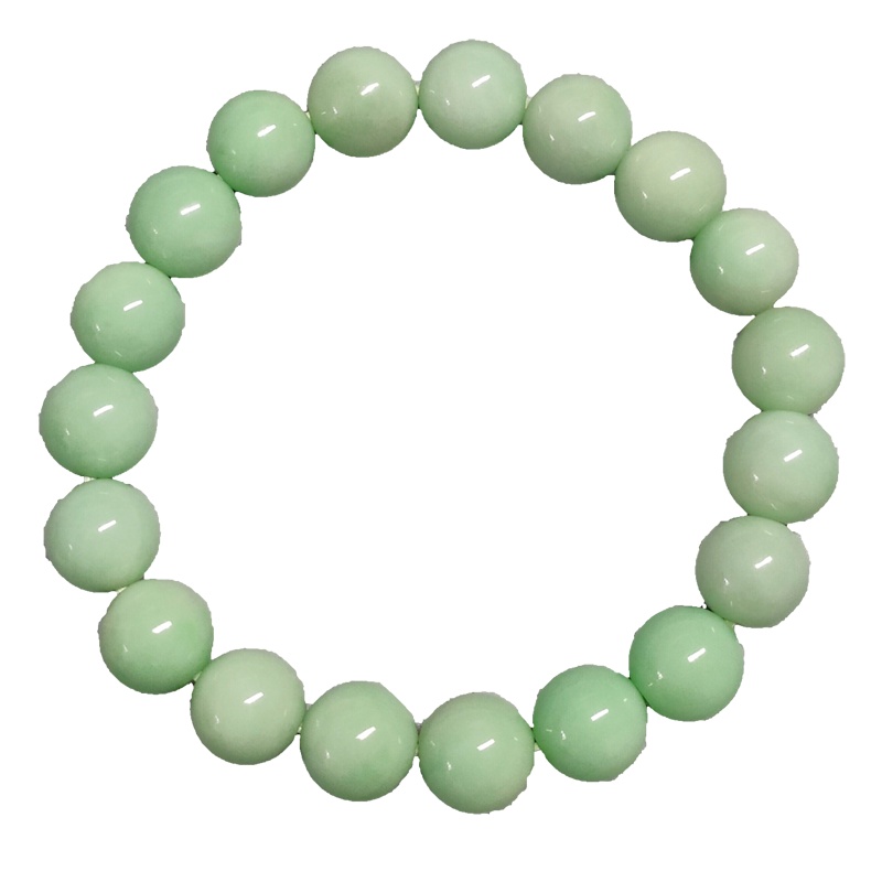 缘源珠宝 天然翡翠A货 翡翠手链 糯种翡翠佛珠手链 男女款