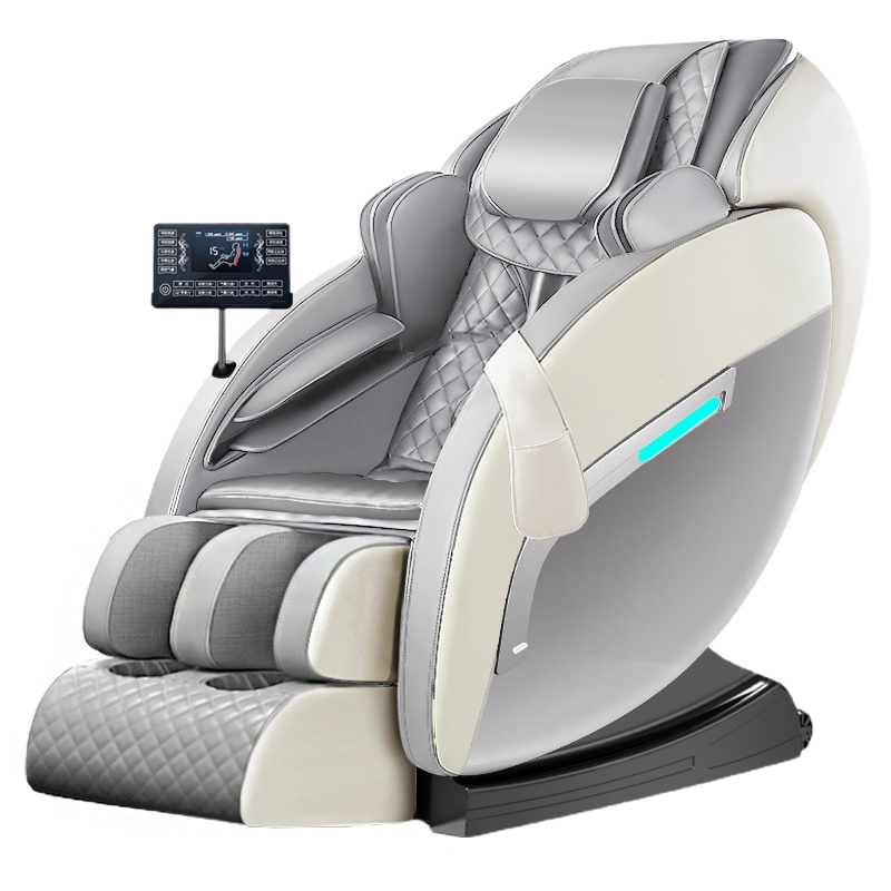 HYUNDAI智能按摩椅HX5家用全身全自动太空豪华舱小型多功能电动沙发深V零重力颈椎肩腰揉捏按摩器 高配灰色