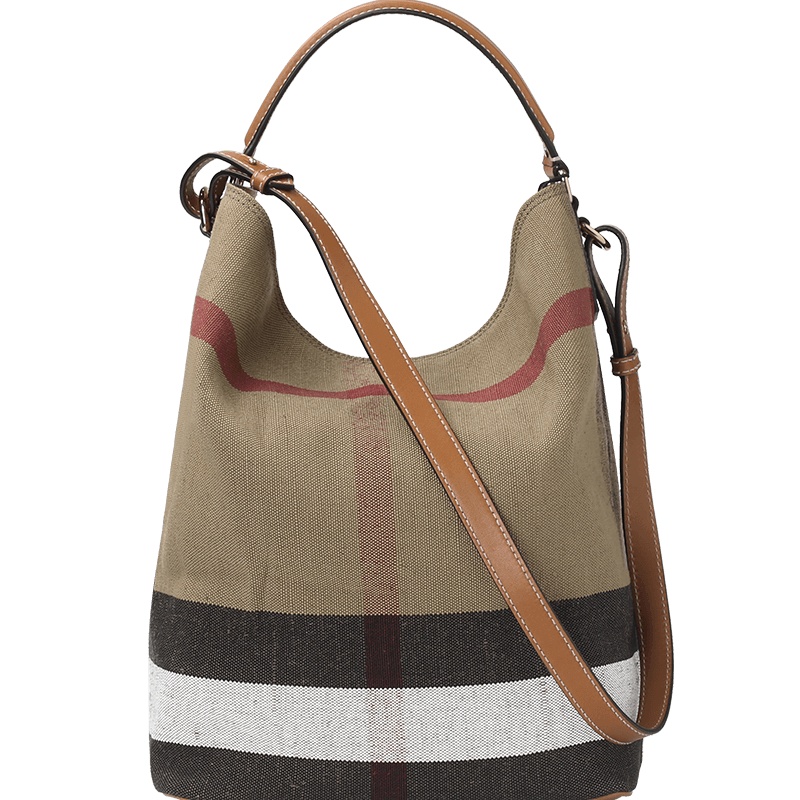 BURBERRY 经典格纹水桶包3945742