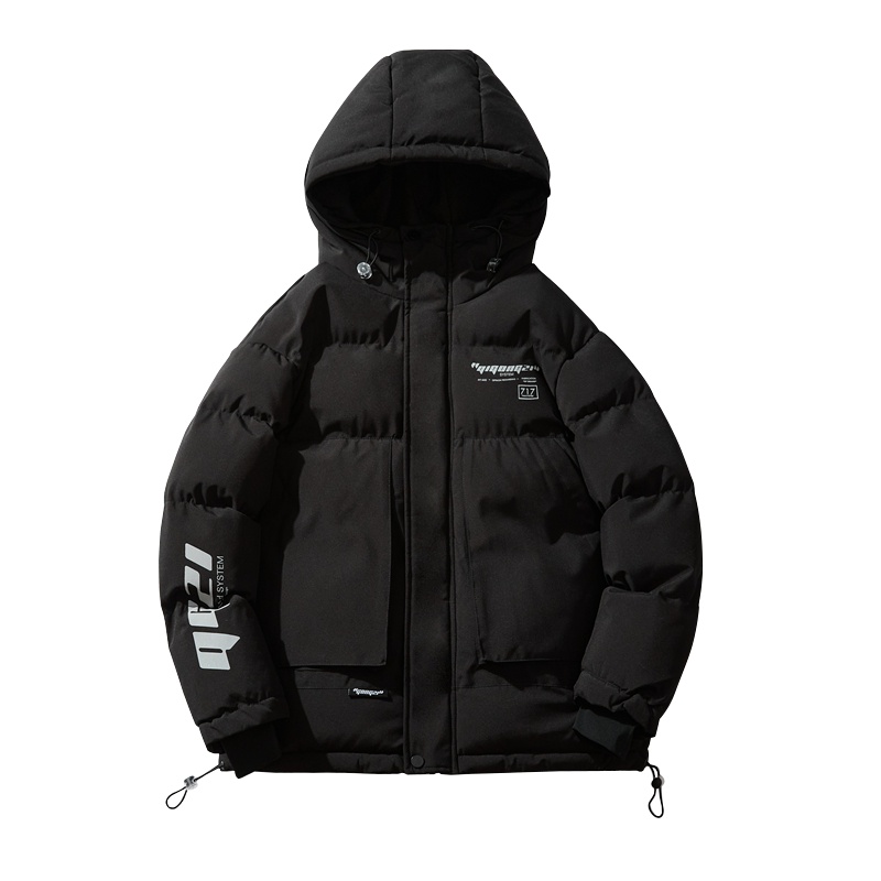 DEBRAND加厚棉衣外套男士冬季2021新款连帽保暖棉袄潮牌男装棉服