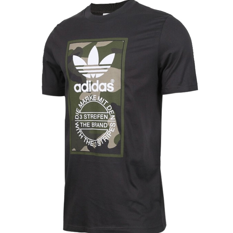 阿迪达斯三叶男装2019夏季新款运动服跑步训练健身快干透气舒适休闲圆领短袖T恤DV2060