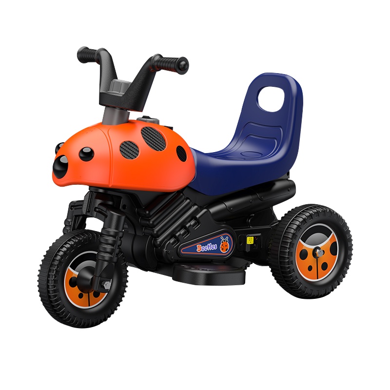 乐的(Luddy)儿童电动摩托车三轮车玩具车可坐小孩男女宝宝电瓶车电动车