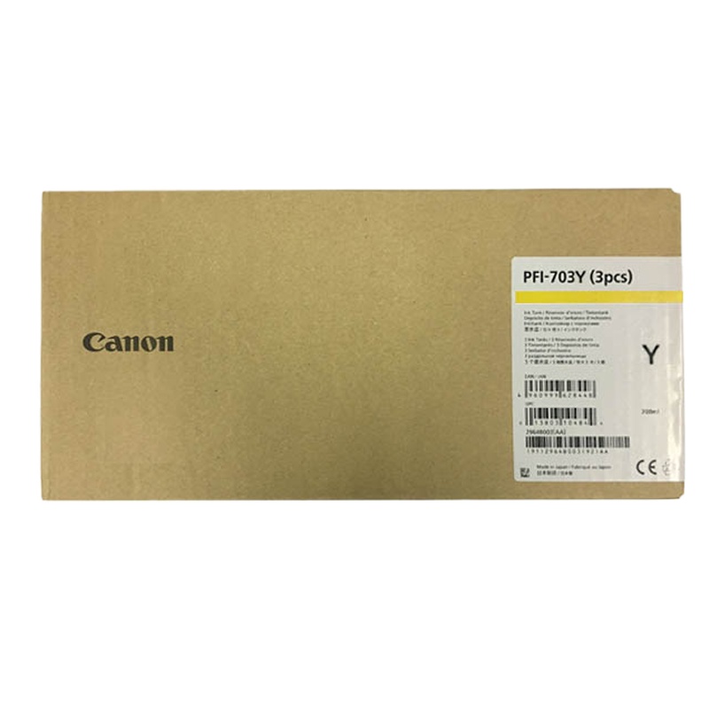 佳能(Canon) 墨盒PFI-703 Y黄色 适用于IPF810/815/820/825