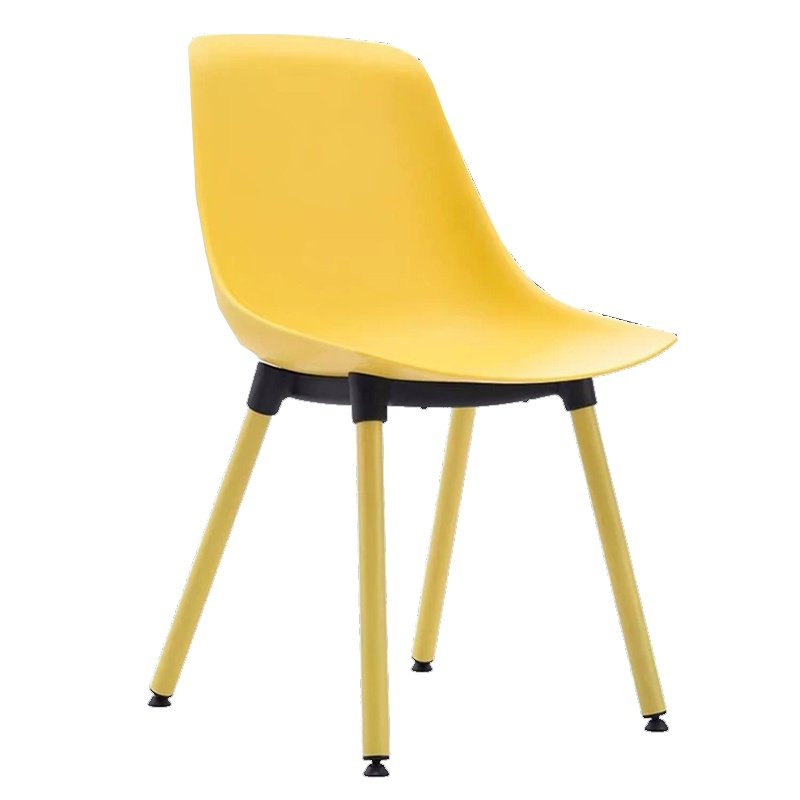 鑫金虎 办公家具休闲椅会议椅塑料办公椅职员靠背休闲椅电脑椅简约钢管脚家用餐椅