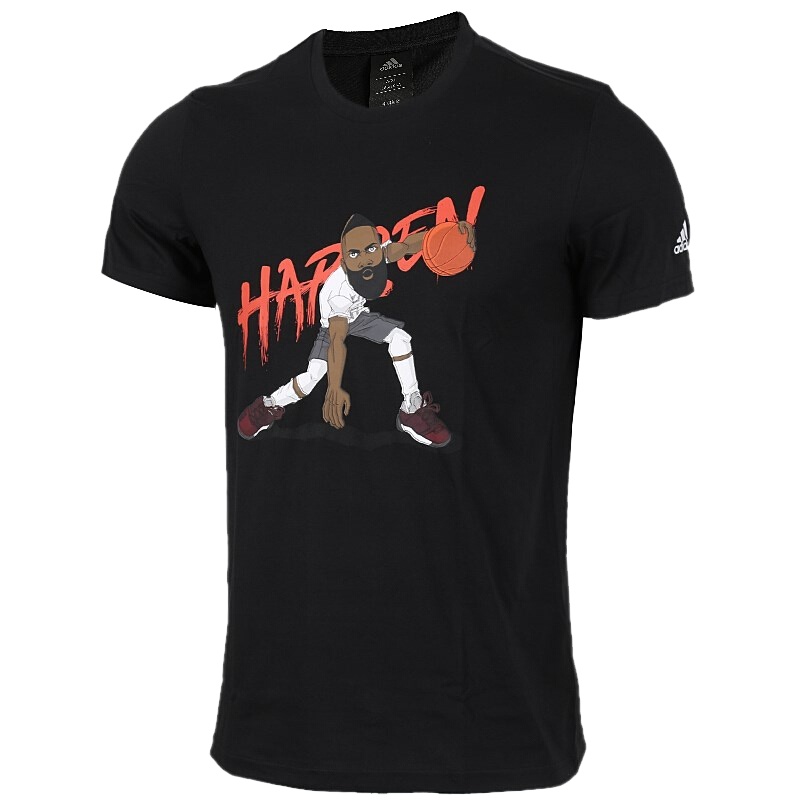 阿迪达斯（adidas）男款运动休闲卡通篮球短袖T恤CW9223/DP9100