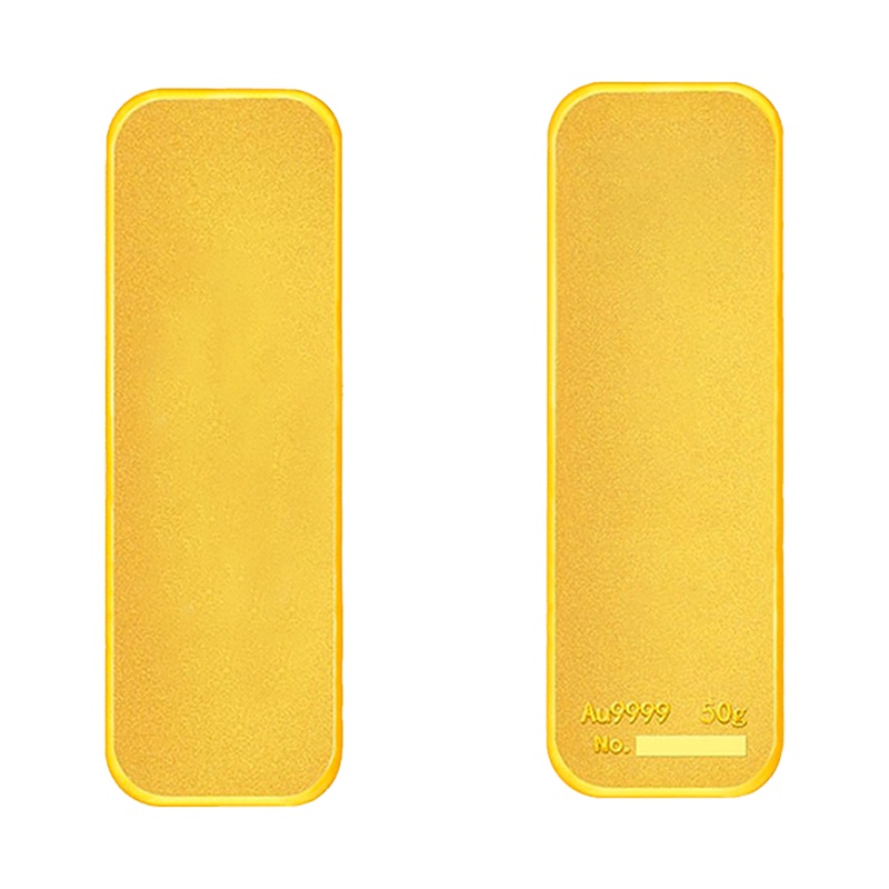 水贝珠宝 (SHUIBEI JEWELRY)Au9999薄片投资金条50g 投资金50g 足金 投资收藏 50克