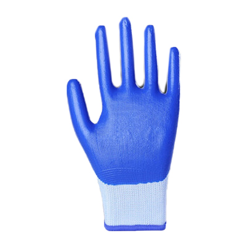 DP 手套 N518 耐磨防水透气手套(白蓝12双装)