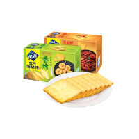 亿滋 闲趣空气薄脆饼300g*2(小龙虾味+土豆片味)夜宵零食,办公室下午茶,休闲零食饼干