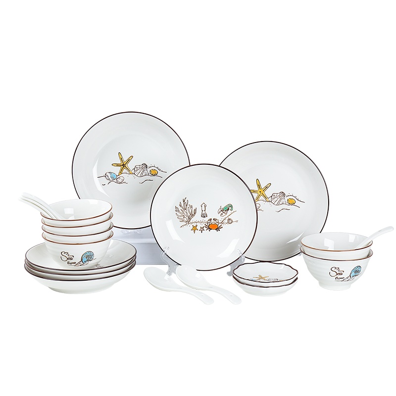 顺祥新希望20头汤碗面碗水果碗餐具碗碟套装