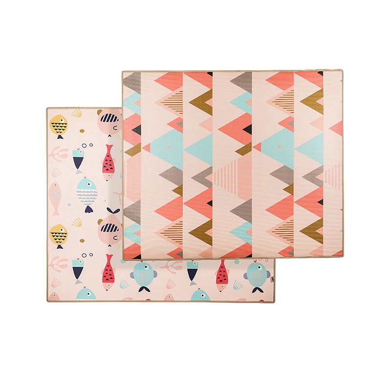 babycare宝宝爬行垫加厚180*200*2cm xpe儿童泡沫地垫客厅家用婴儿爬爬垫 里米尼海洋 7586