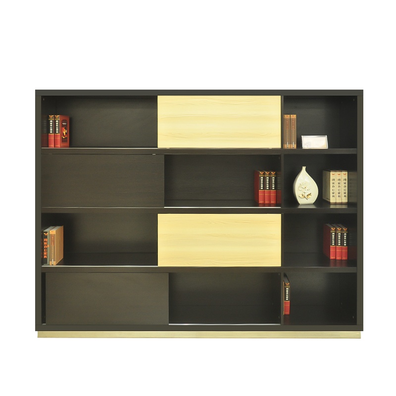 鸿业盛大FSH80-0665办公柜文件柜木质资料柜书柜储物柜带门收纳柜落地柜办公桌配套书柜2220L*400W*1800