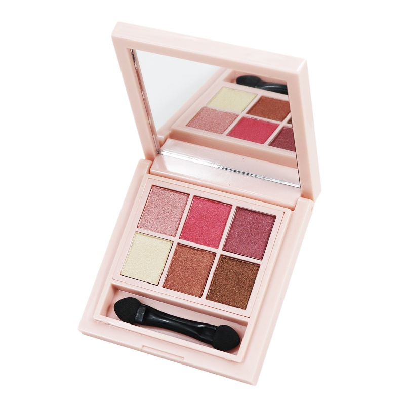 影语菡妃六色眼影盘网红同款防水防汗桃花妆大地妆裸色自然不晕染珠哑光