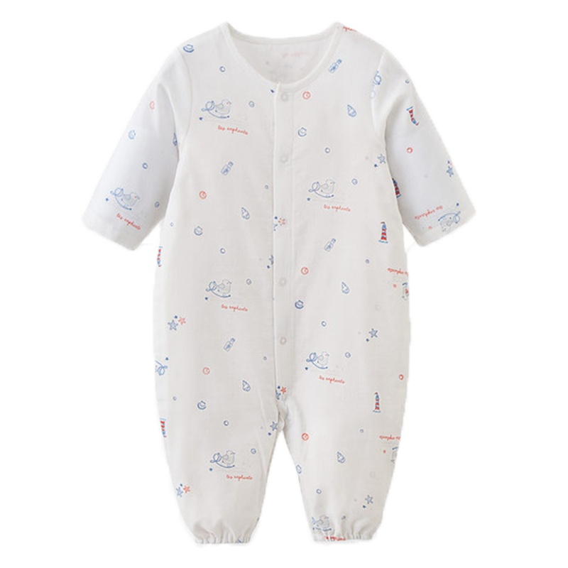 丽婴房婴儿衣服男女宝宝夏季妙妙装棉质纱布连身装新款