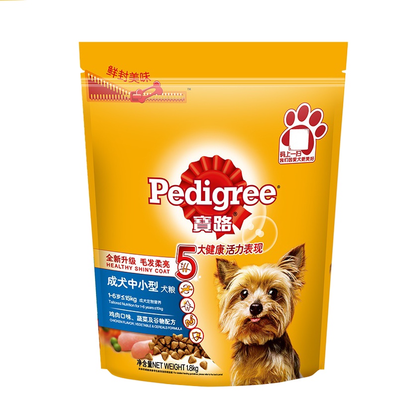 宝路 成犬中小型犬粮鸡肉味1.8kg