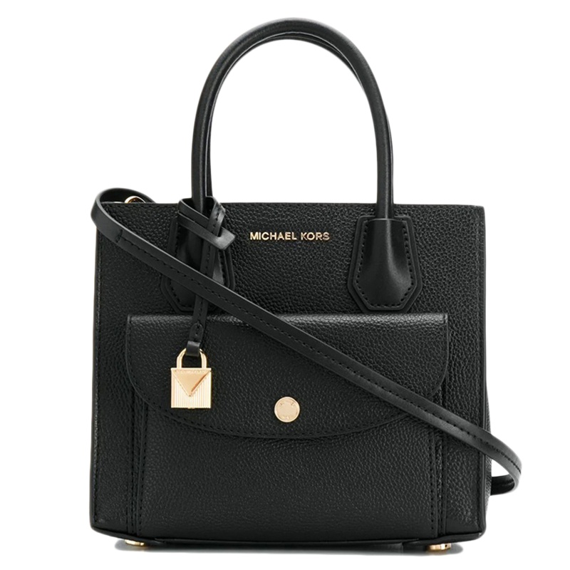 [直营]Michael Kors 迈克·科尔斯 女士黑色手提包 30F9GM9M8L-BLACK