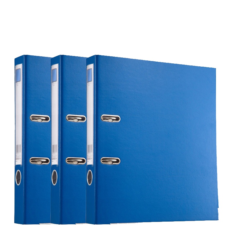 齐心(COMIX)A205N加厚型快劳夹6个 35mm文件夹 2寸两孔加厚文件夹 A4档案夹 半包胶快劳夹 办公用品