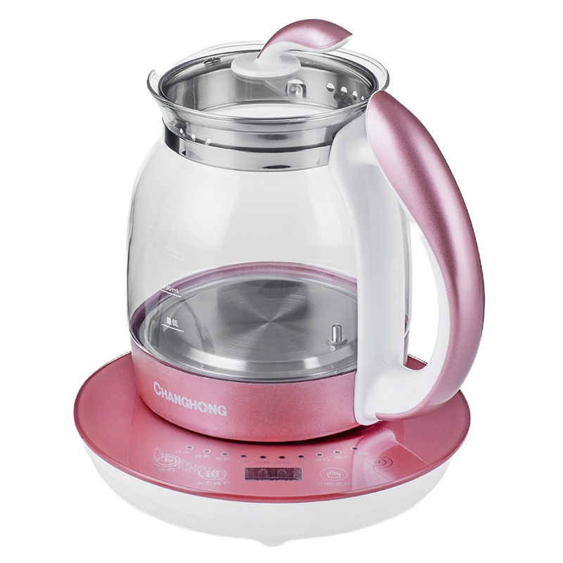 长虹 养生壶CYS-15N12S 1.5L容量IMD高灵敏触碰面板加厚高硼硅玻璃