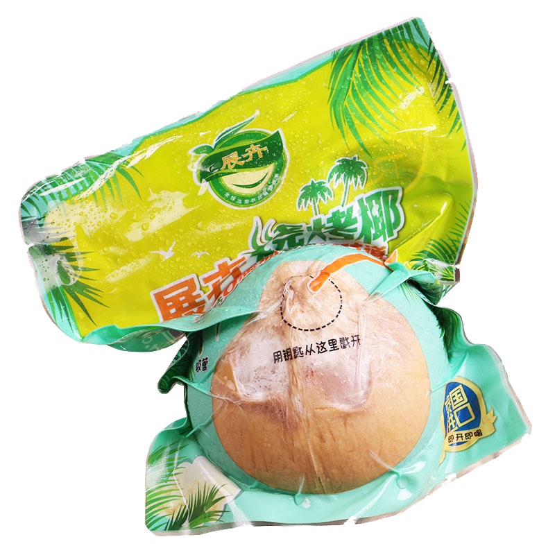 展卉 泰国烧烤椰子 椰青 烤椰子6个装 单果约400-450g 新鲜水果