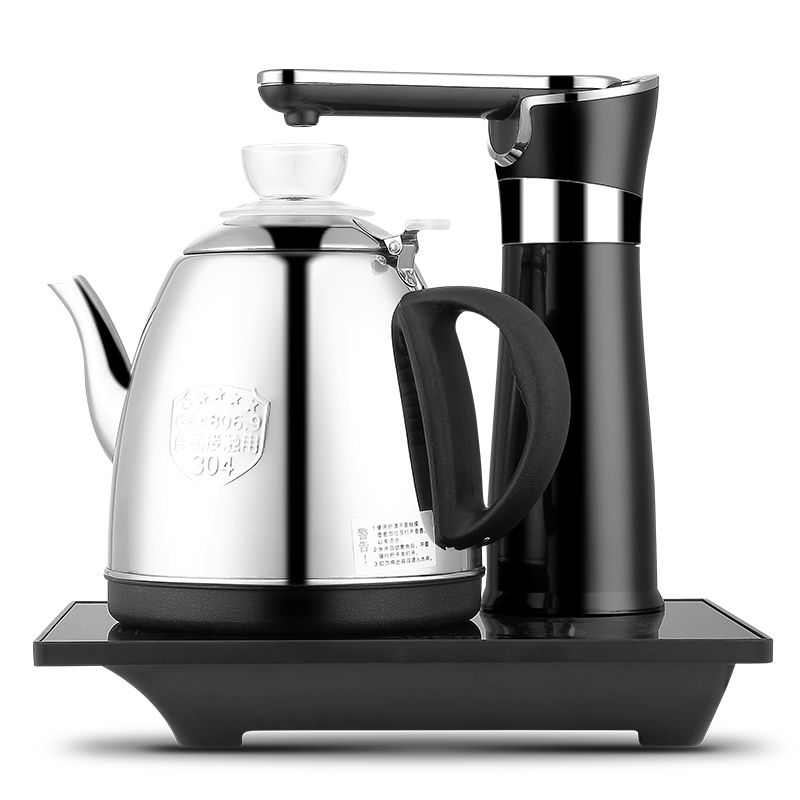 澳柯玛（AUCMA）电热水壶ADK-1350J1 自动旋转免开盖 304不锈钢 一键操控 电水壶上水壶烧水壶0.8L