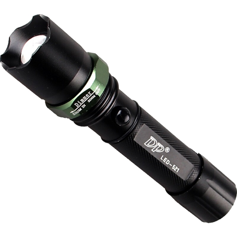 久量521 LED强光远射手电筒 充电式山地车手电筒 防水自行车骑行应急灯