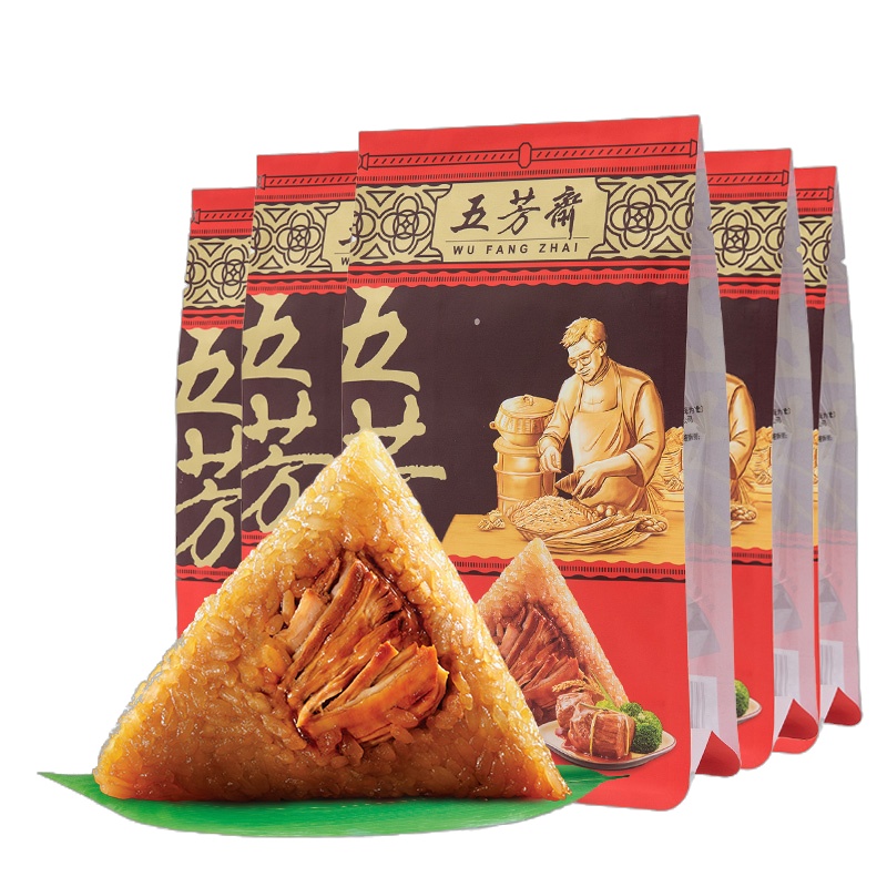 五芳斋粽子真空大肉粽140g*2/袋*5嘉兴特产鲜肉粽子端午速食早餐散装棕子