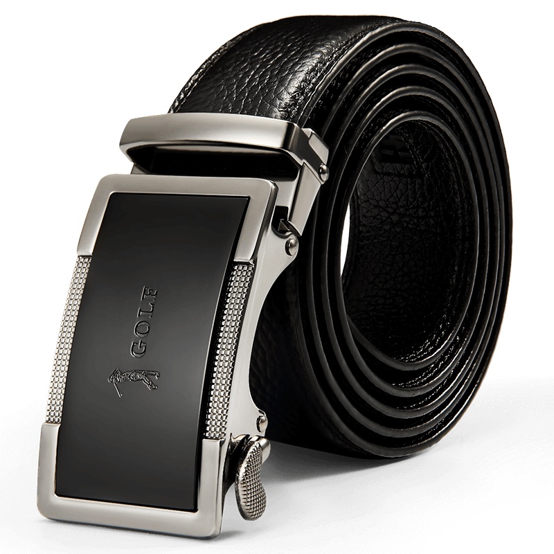 GOLF/高尔夫男款头层牛皮皮带男真牛皮男士腰带复古男式皮带裤带