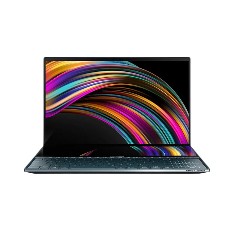 华硕(ASUS) 灵耀X2 Duo 英特尔酷睿十代 14英寸触控屏创意设计轻薄笔记本电脑 蓝色 i7-10510U 16G 1T固态 MX250