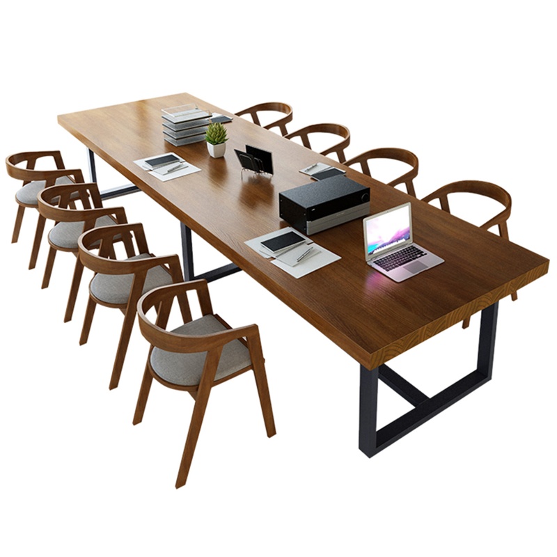 巨高办公家具长方形桌木会客会议长条书法桌阅览桌