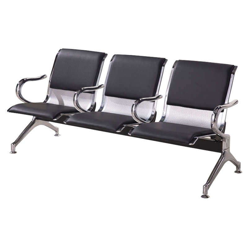 苏彩加厚坚固三人位连排椅等候椅机场椅长排椅候诊椅公共座椅输液椅