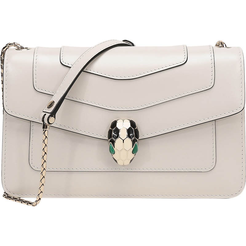 BVLGARI 宝格丽 女士 SERPENTI FOREVER系列牛皮蛇头扣环单肩斜挎包 283169