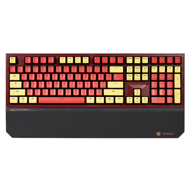 黑峡谷(Hyeku)X5 有线/无线2.4G双模机械键盘 108键PBT键帽 凯华BOX新轴 龙舌兰日出 玫瑰红轴