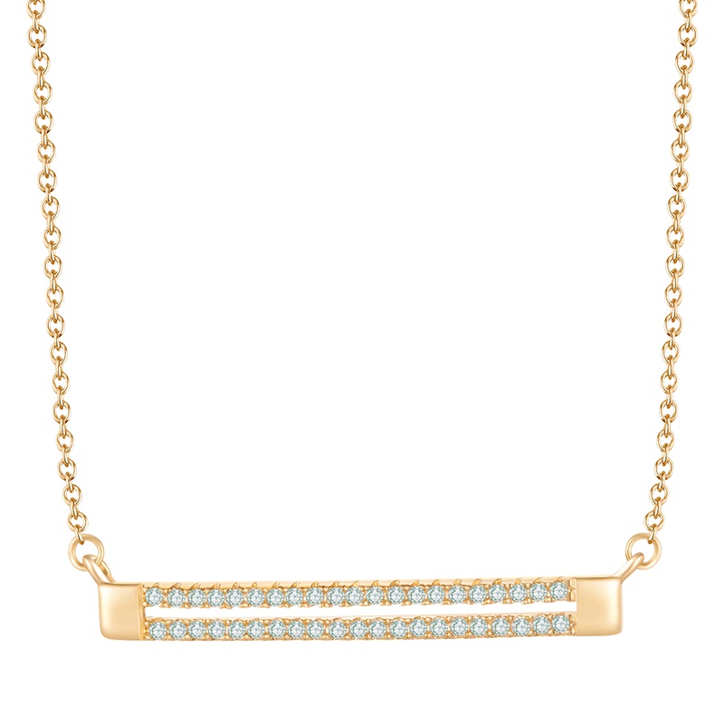 [MYFD] 18K包金清新简约系列之闪耀天际项链MYN19112GP