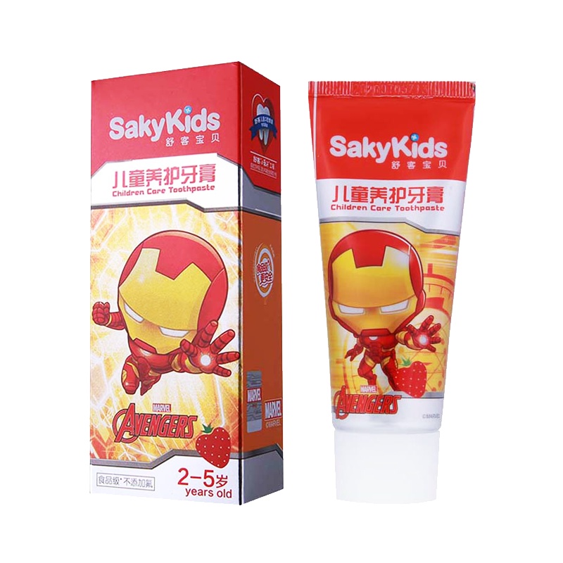 舒客宝贝(sakykids)舒客儿童护理养护牙膏(草莓味)2-5岁儿童60克健齿养护颜色随机