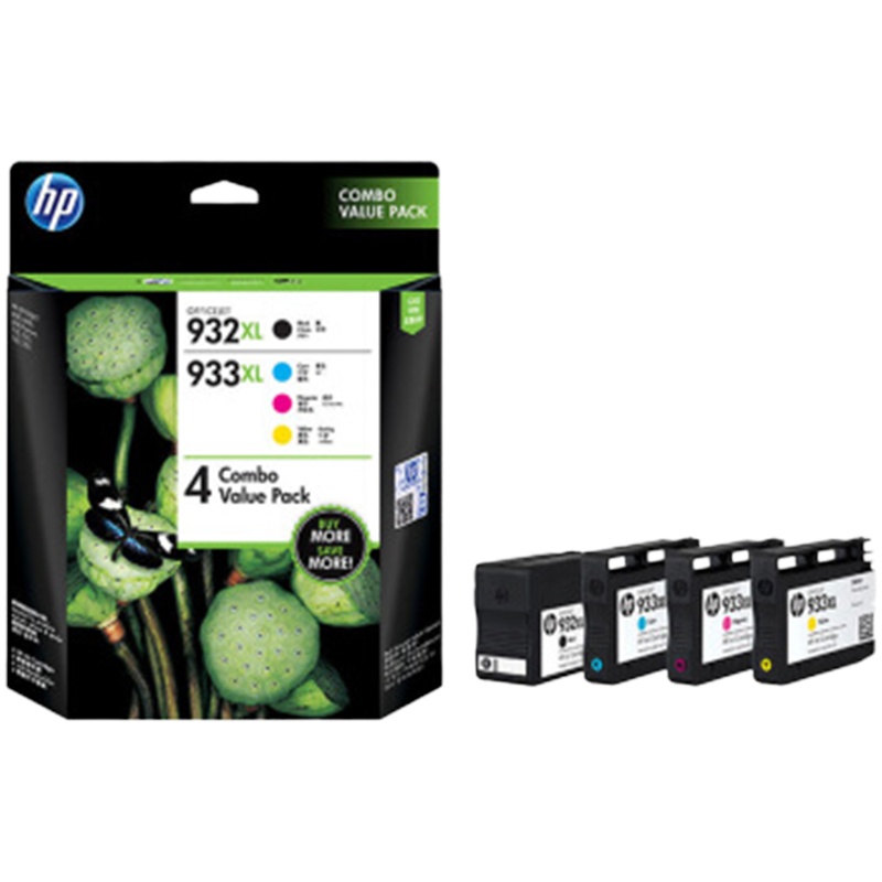 惠普(HP)T0A80AA 932XL/933XL四色墨盒套装 (适用7110/7610/7612)