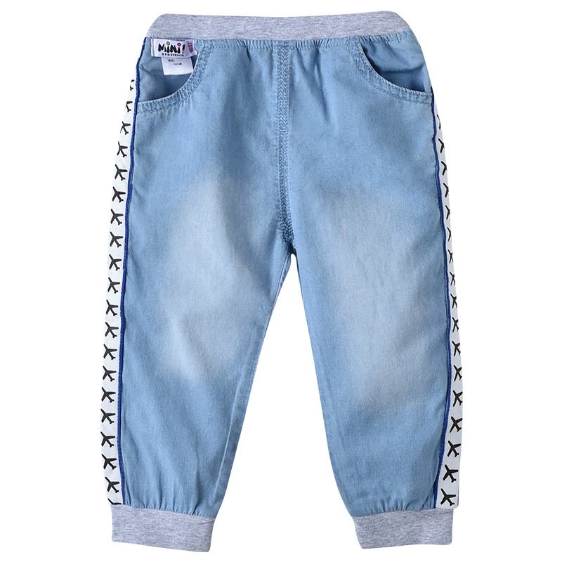 铅笔俱乐部童装2019秋冬新款男童牛仔裤子儿童长裤小男孩飞机边裤