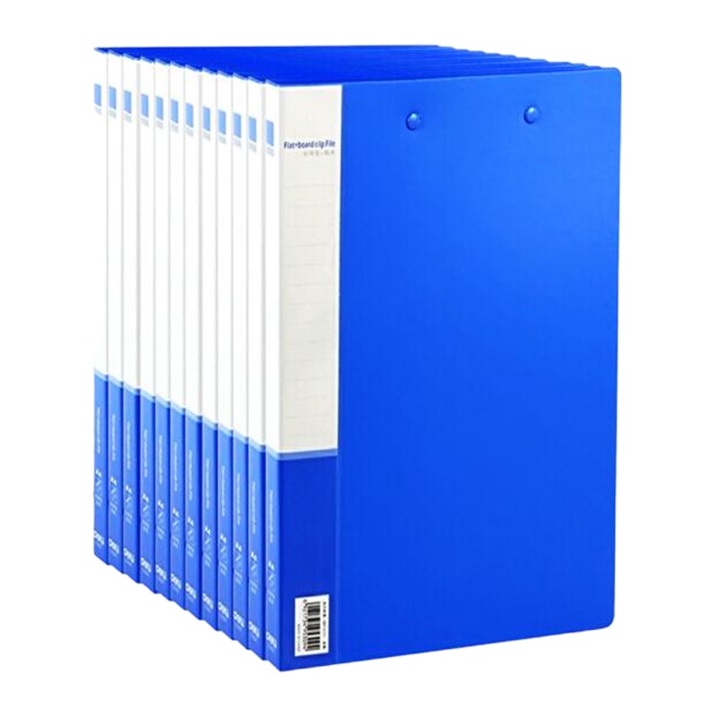 得力(deli) 5309 A4长押夹加板夹文件夹 蓝色